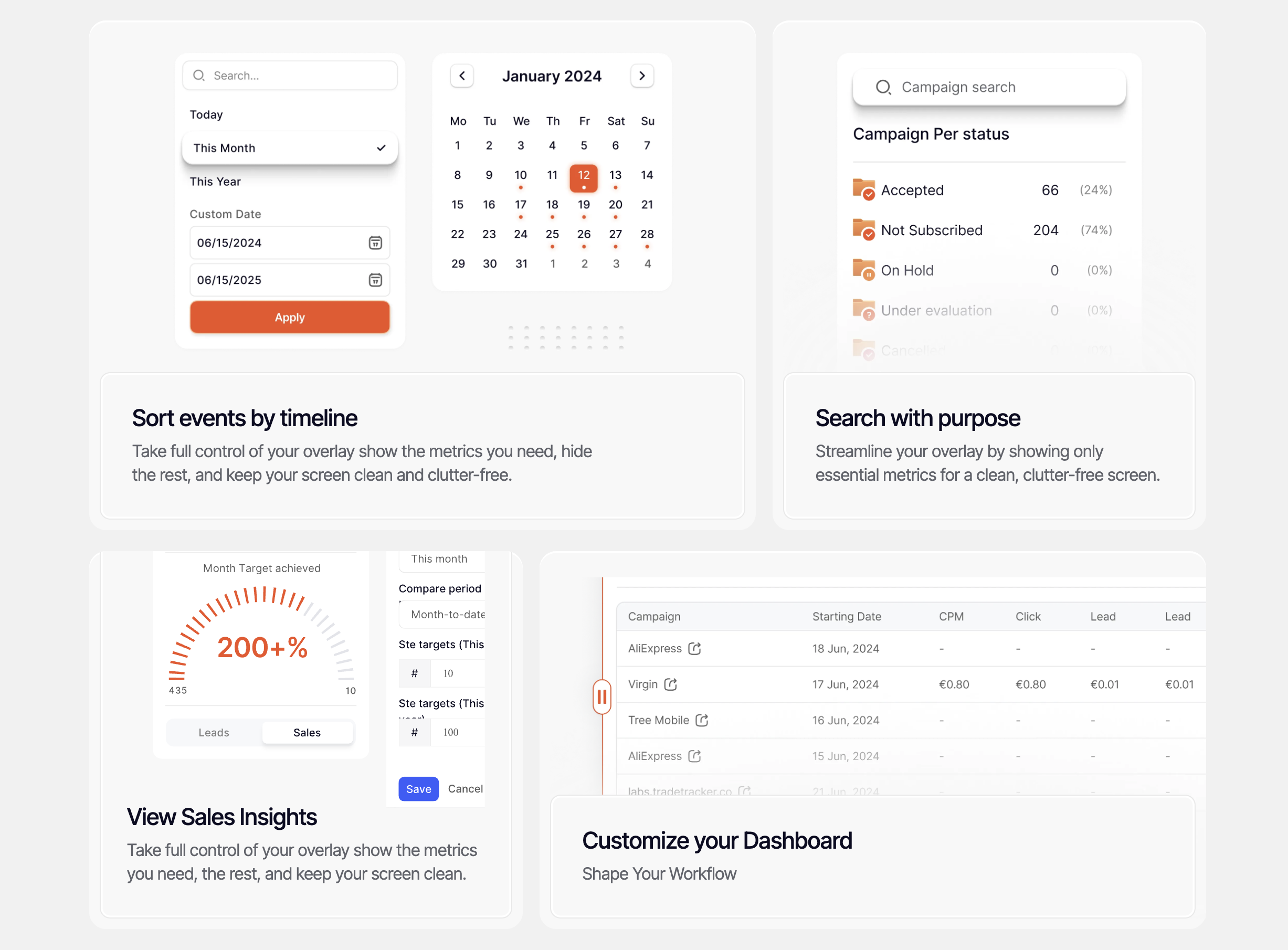 Product design UI